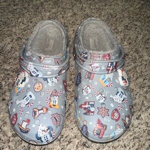 Disneyland fuzzy crocs